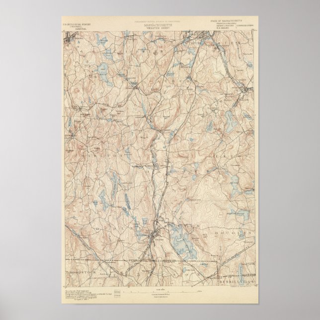 Webster, Massachusetts Poster (Vorne)