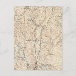 Webster, Massachusetts Postkarte
