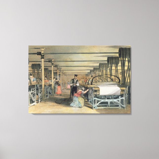 Webstube für Power, 1834 Leinwanddruck (Vorderseite)