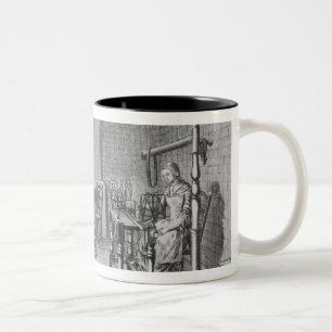 Webstuhl für spinnende Strümpfe Zweifarbige Tasse
