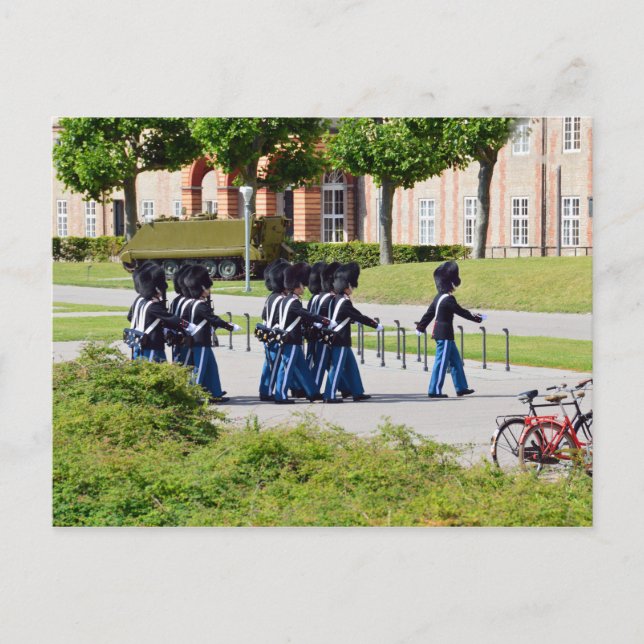 Wechsel der Garde, Kopenhagen, Dänemark Postkarte (Vorderseite)