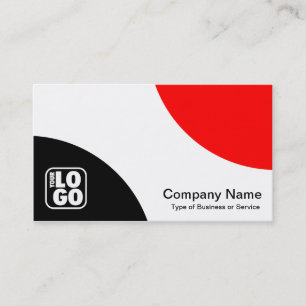 Wechselkurven - Schwarz und Rot Visitenkarte