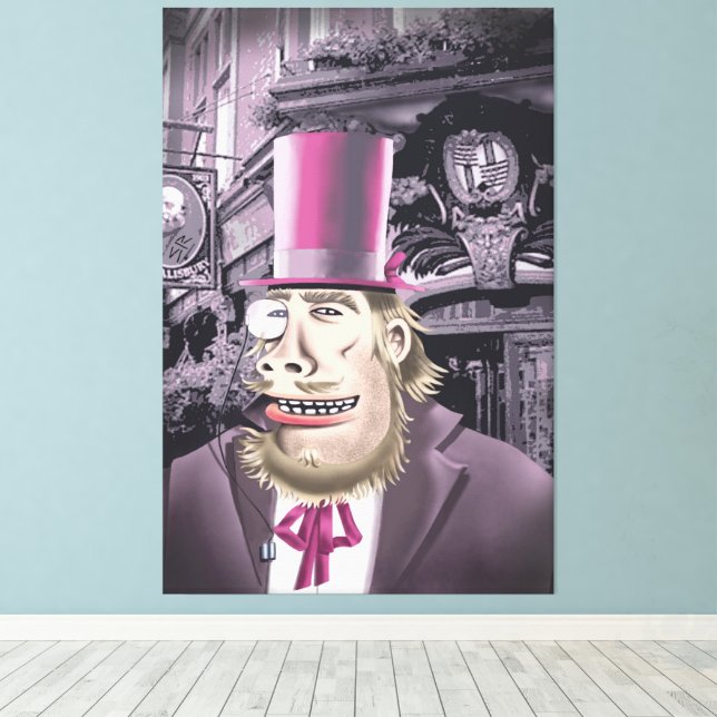 Wechseln mit dem Ausdruck Hyde Canvas Leinwanddruck (Insitu (Holzboden))