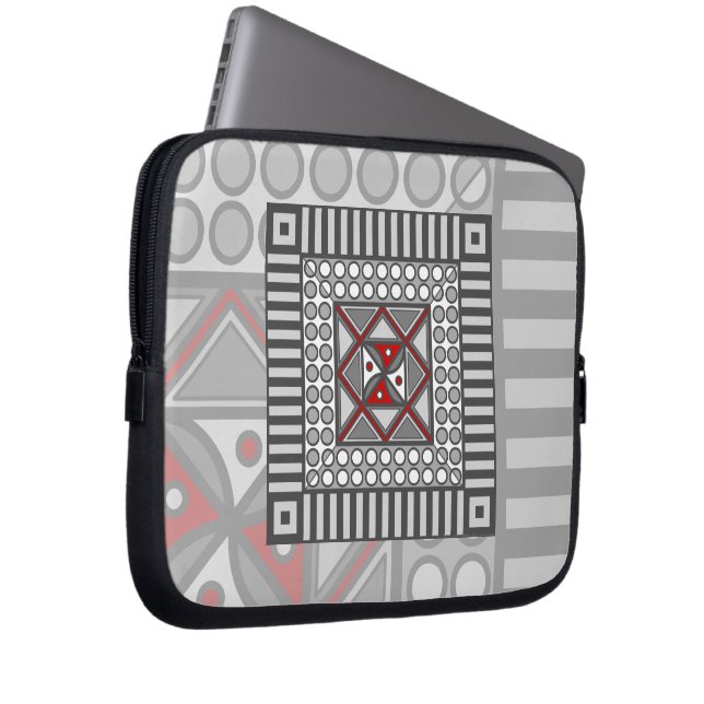 Wechselnde geometrische Notebookgehäuse Laptopschutzhülle (Vorne Rechts)