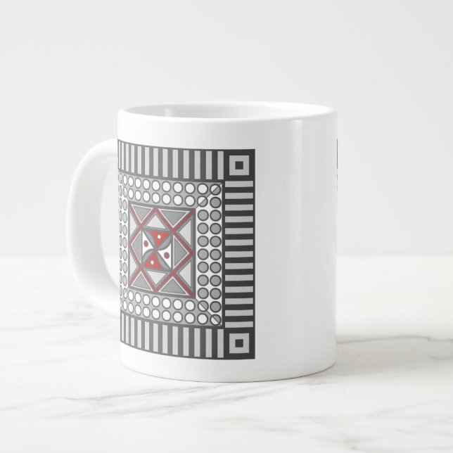 Wechselnde geometrische Tasse (Vorderseite Links)