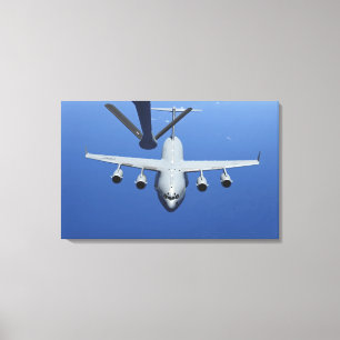 Wechselstrom - 17 Globemaster III nähert sich dem Leinwanddruck