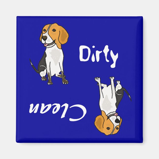 Wechselstrom-Beagle-Magnet für schmutzige Paws Magnet (Vorne)