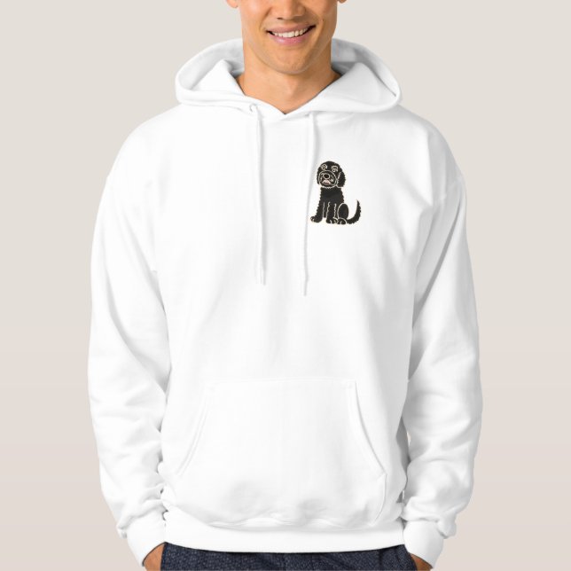 WECHSELSTROM, Labradoodle Cartoon-Sweatshirt Hoodie (Vorderseite)