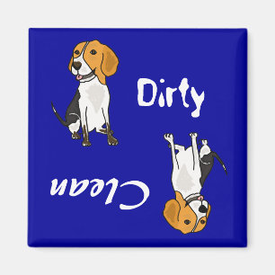 WECHSELSTROM, schmutziger Tatzen-Beagle-Magnet Magnet