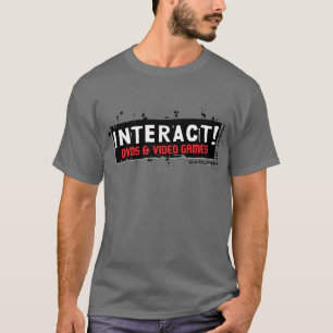 Wechselwirkend! Weiß über Rot T-Shirt