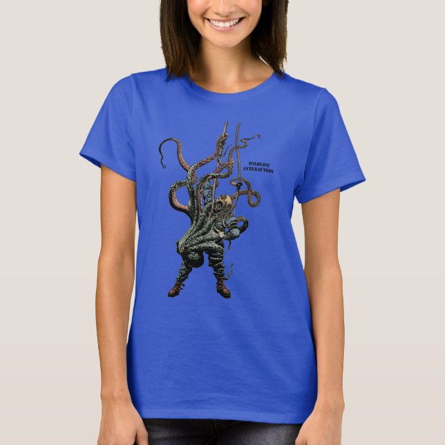 Wechselwirkung zwischen Helmut und Oktopus T-Shirt (Vorderseite)