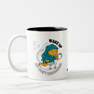 WECK AUF, EMPFEHLEN SIE ABER NICHT ZWEIFARBIGE TASSE