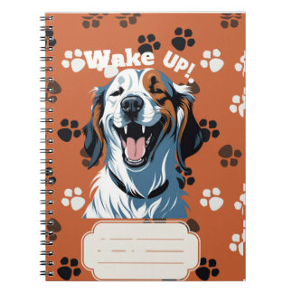 Weck auf!! Golden Retriever Pop Art von CallisC Notizblock