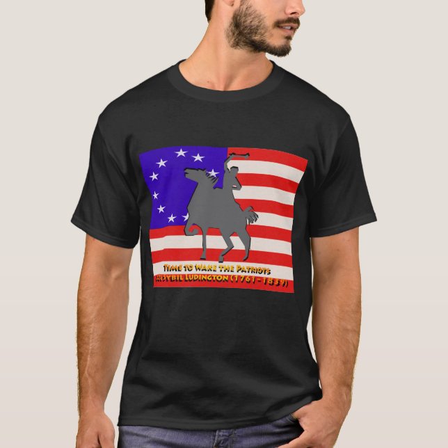 Weck die Patrioten auf T-Shirt (Vorderseite)