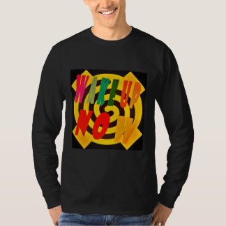 WECK JETZT SAND FARBIERT DESIGN MIT ROT SCHWARZ T-Shirt