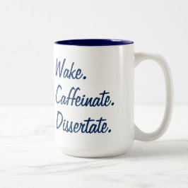 Weck. Koffeinat Dissertat. Zweifarbige Tasse