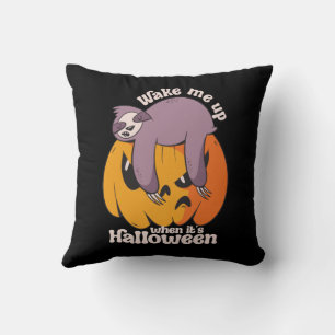 Weck mich auf, es ist Halloween Lustiger schlafend Kissen