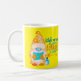 WECK MICH AUF, WENN WINTER ÜBER Gnome IST Kaffeetasse