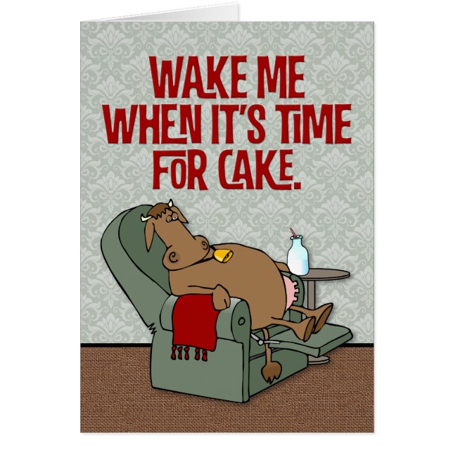 "Weck mir, wenn es Zeit zum Kuchen ist" Der sonnig (Vorne)