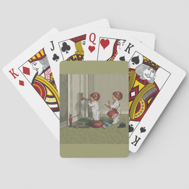 Weck seine niedliche Weihnachtsbilder Spielkarten (Rückseite)