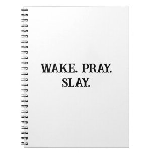 Weck-Slay-Notebook für Frauen Notizblock