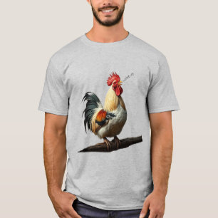 Weck Spaß Rooster Crowing a Warning T-Shirt