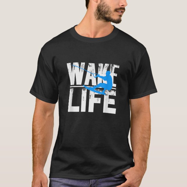 Weck Surfen Gif Boat Lake Wakesurfing T-Shirt (Vorderseite)