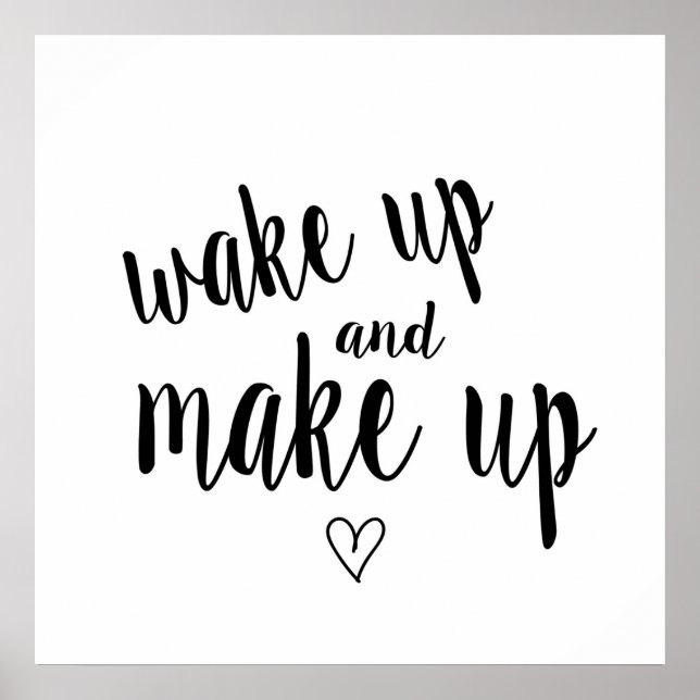 Weck und Make-up Poster (Vorne)