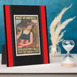 Weck-Up America Poster Plaque Fotoplatte
