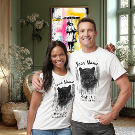 Weck Up - Das ist nicht real | Cyberpunk Panther A T-Shirt