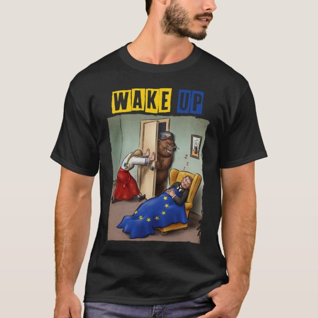 Weck Up - Ukraine Support Artwork T-Shirt (Vorderseite)