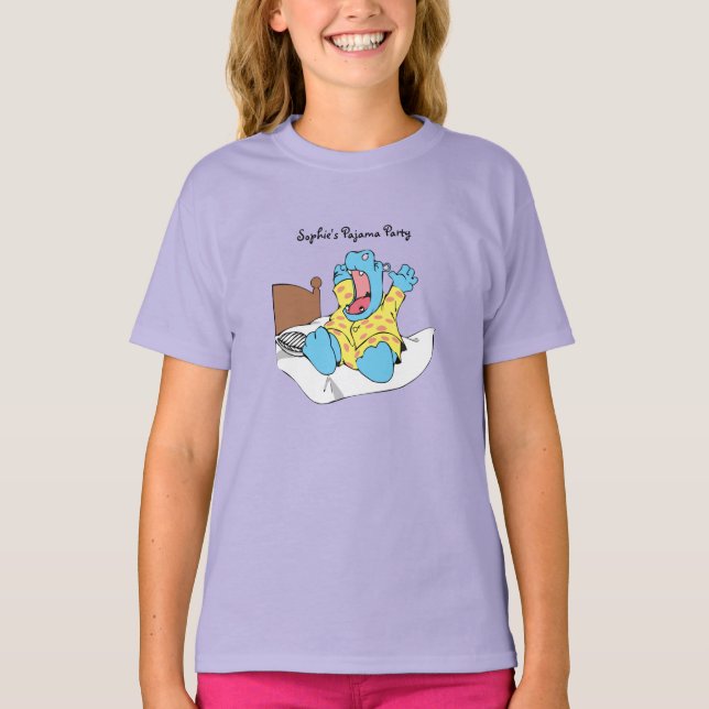 Wecken des T - Shirt des Flusspferd-Kindes (Vorderseite)