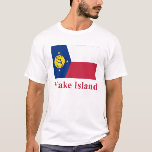Wecken Sie Insel-Flagge mit Namen T-Shirt