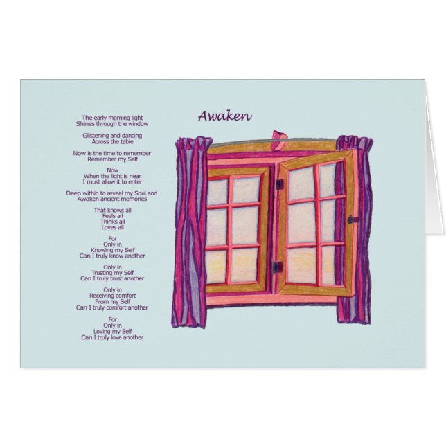 Wecken Sie Karte (Vorderseite (Horizontal))