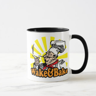 Wecken Sie u. backen Sie lustige Kaffee-Tasse Tasse