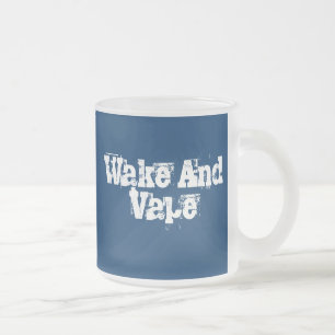 Wecken Sie und Vape eisige Bier-Tassen Mattglastasse