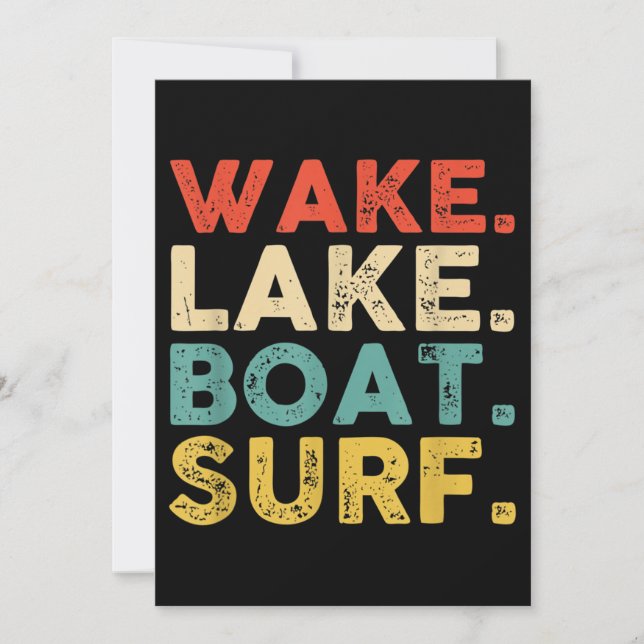 Weckend Surfen Weck Surf Weckend Surflop Weck Surf Einladung (Vorderseite)