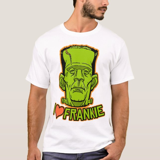 Wecker-T - Shirt Halloweens Frankenstein (Vorderseite)