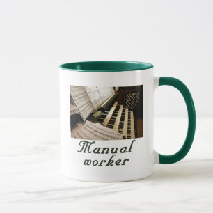 Wecker-Tasse der manuellen Arbeitskraft Tasse