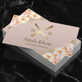 Wecker-Twezzer-Vintager Blütenröte Visitenkarte