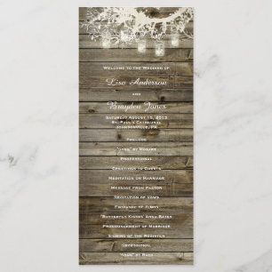 Weckglas-Schnur beleuchtet rustikales Programm