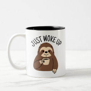 Weckte gerade am Morgen auf Zweifarbige Tasse