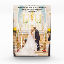 WEDD CUSTOM FOTO HALTEN LIEBE SCRIPT ÜBERLAGE