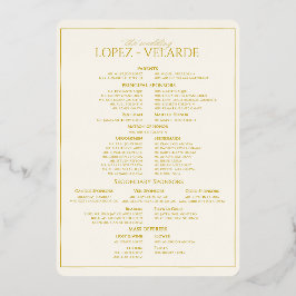 WEDD ENTOURAGE SEITE FOLIENEINLADUNG
