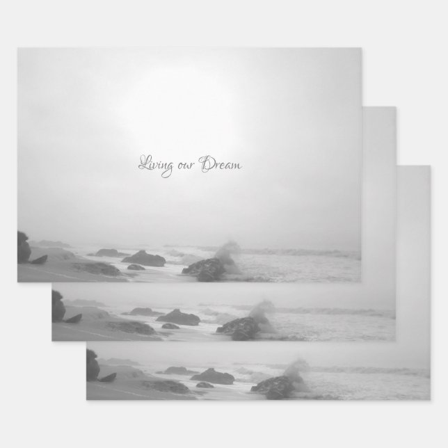 WEDD GIFT WRAP ROMANCE DESIGN STIL GESCHENKPAPIER SET (Set)