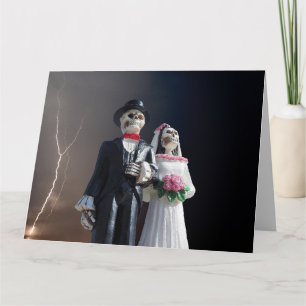 WEDD GRATULATIONS SKELETONS FUNNY GREETING KARTE