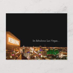 WEDD in fabelhaften Las Vegas Strip Postkarte