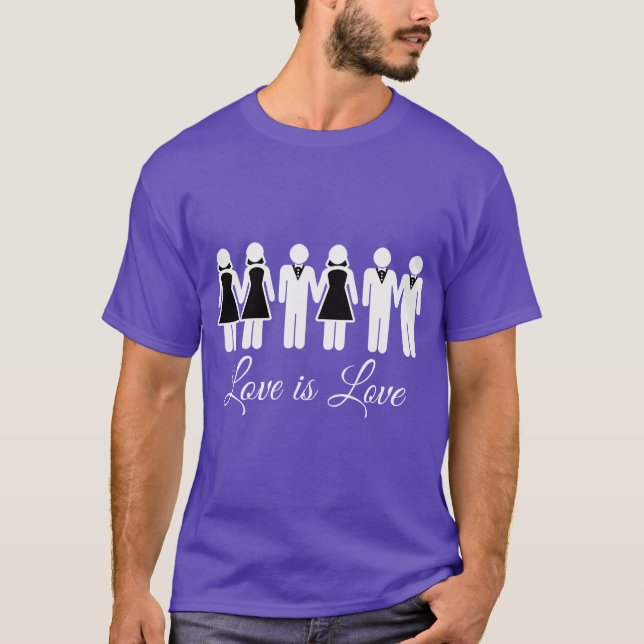WEDD LIEBE IST LIEBE T-Shirt (Vorderseite)