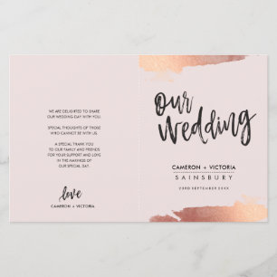 WEDD PROGRAMM Pinsel Rose Gold Rosa