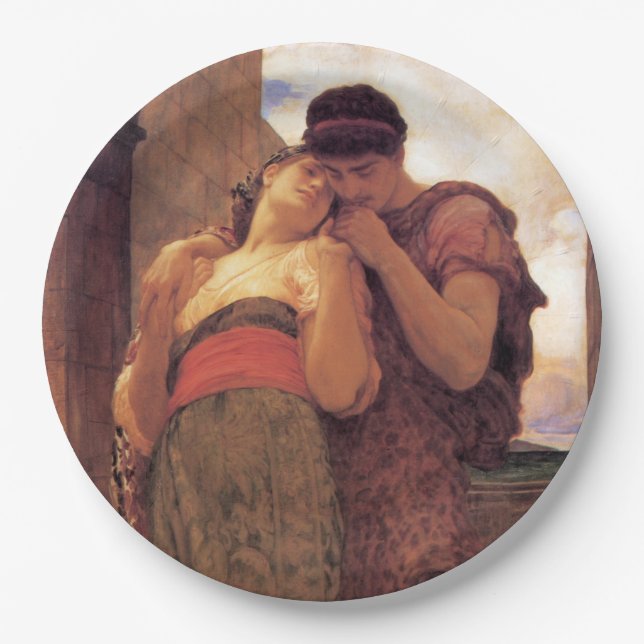 Wedded Bliss (von Frederic Leighton) Pappteller (Vorderseite)